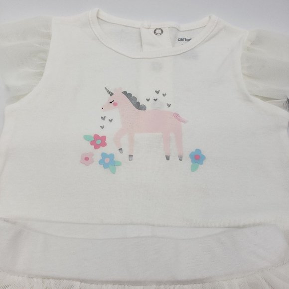 NWT 18M carter's white top w/ tutu legg - Picture 3 of 3